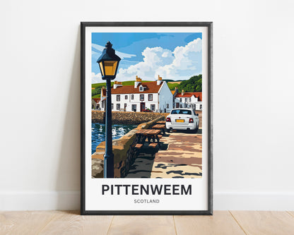 Pittenweem Travel Poster - Captivating Harbor Village