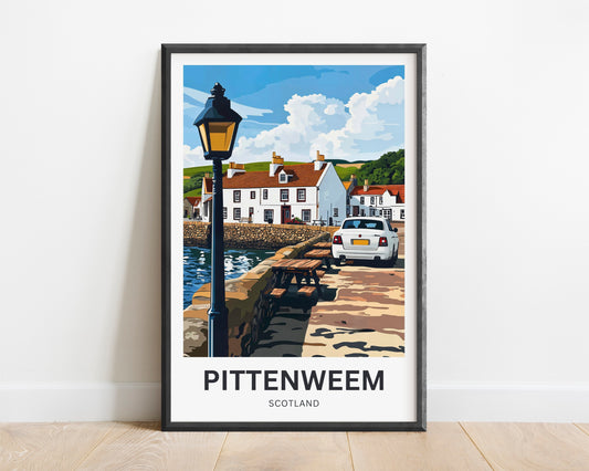 Pittenweem Travel Poster - Captivating Harbor Village
