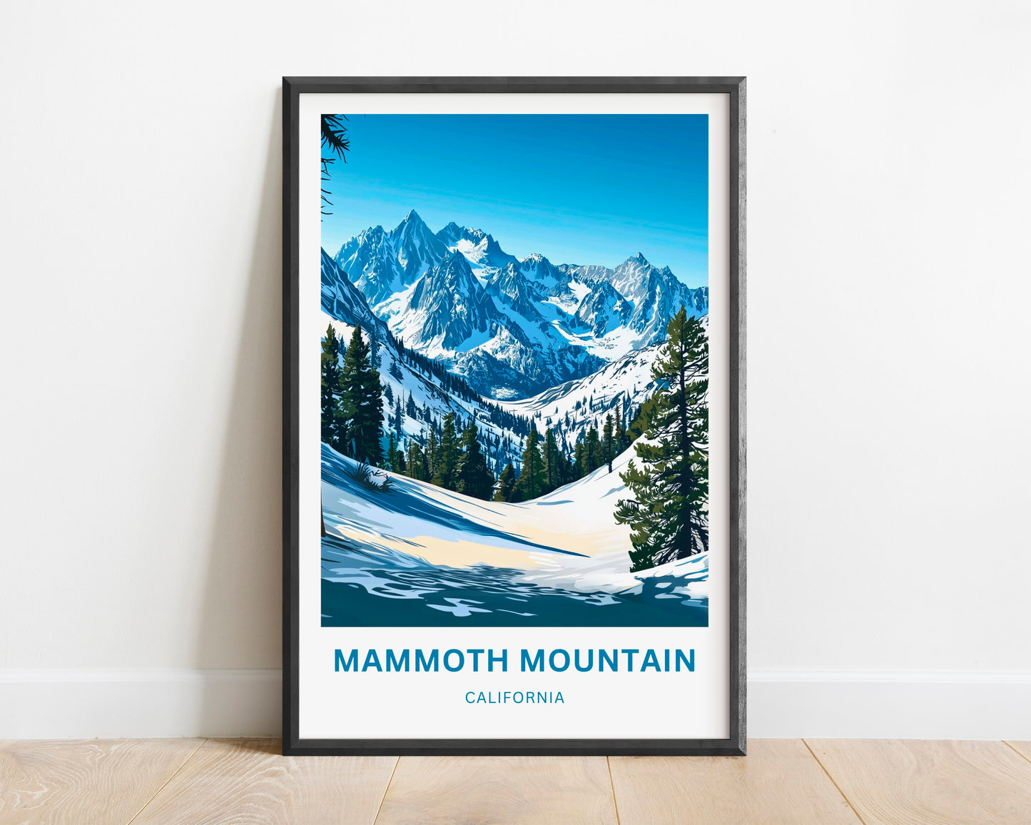 Mammoth Mountain Travel Poster - Alpine Wilderness Escape