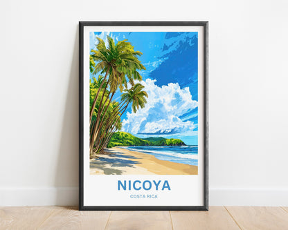Nicoya Peninsula Travel Poster  - Costa Rica Breathtaking Beach