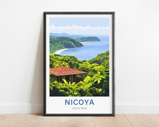 Nicoya, Costa Rica Travel Poster  - Captivating Serenity