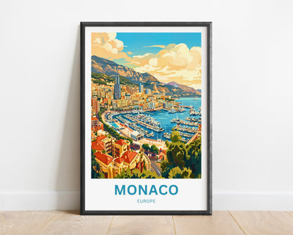 Monaco  Travel Poster - Seaside Splendor