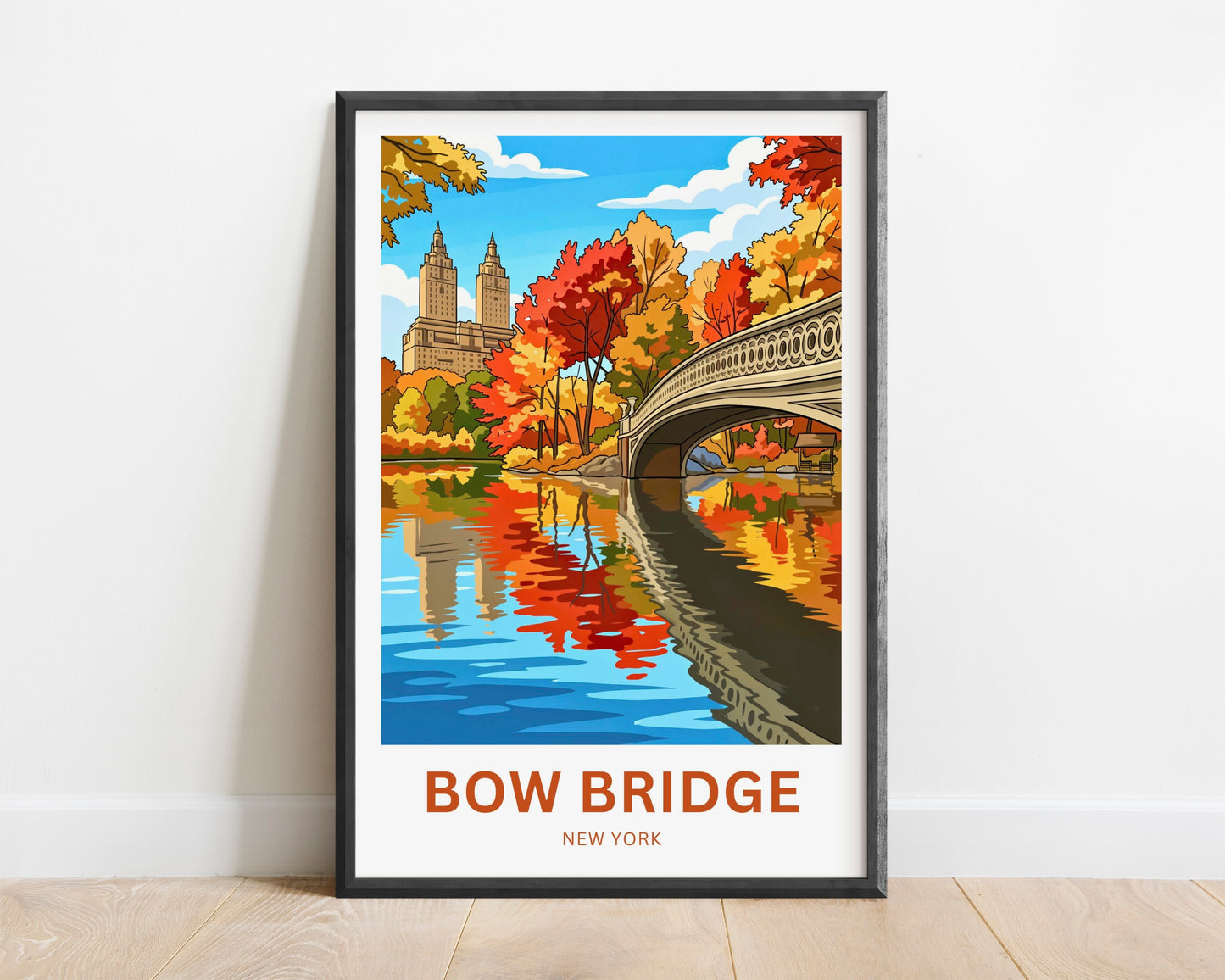 Bow Bridge  Travel Poster - Heart of Central Park