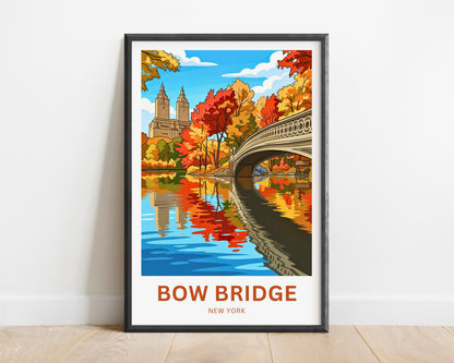 Bow Bridge  Travel Poster - Heart of Central Park