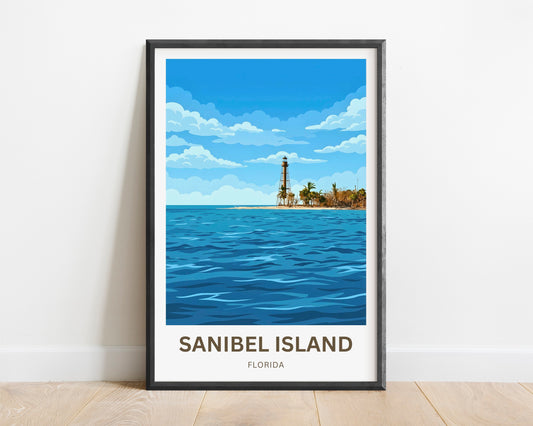 Sanibel Island, Florida Travel Poster