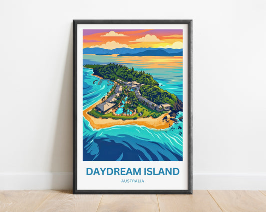 Daydream Island Travel Poster - Australia Island Bliss