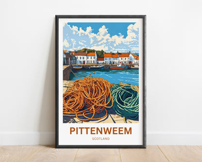 Pittenweem Travel Poster - Scotland’s Hidden Harbor