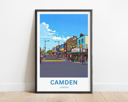 Camden Travel Poster - Colorful Streets