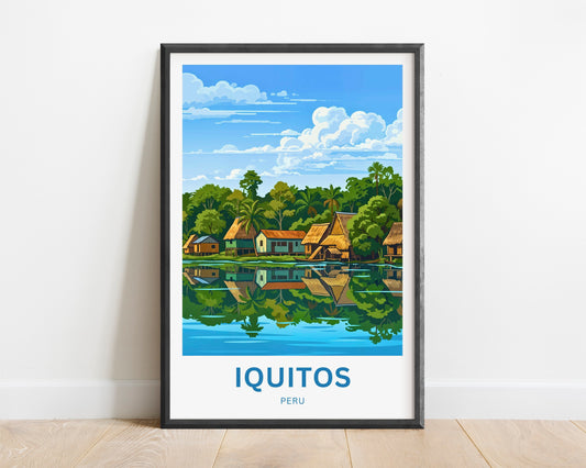 Iquitos Travel Poster - Peru