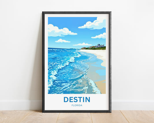 Destin, Florida Travel Poster - Calming Waters