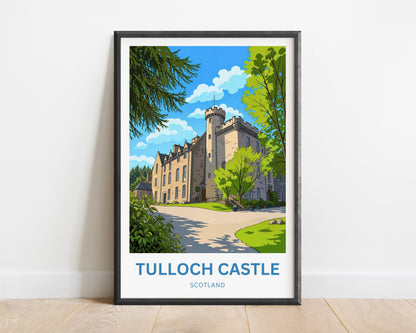 Tulloch Castle Travel Poster - Scotland