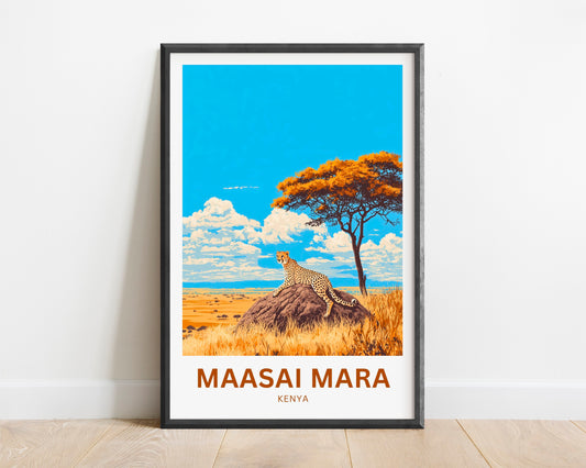 Maasai Mara Travel Poster