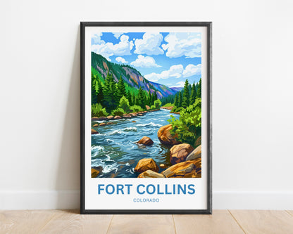 Fort Collins Travel Poster