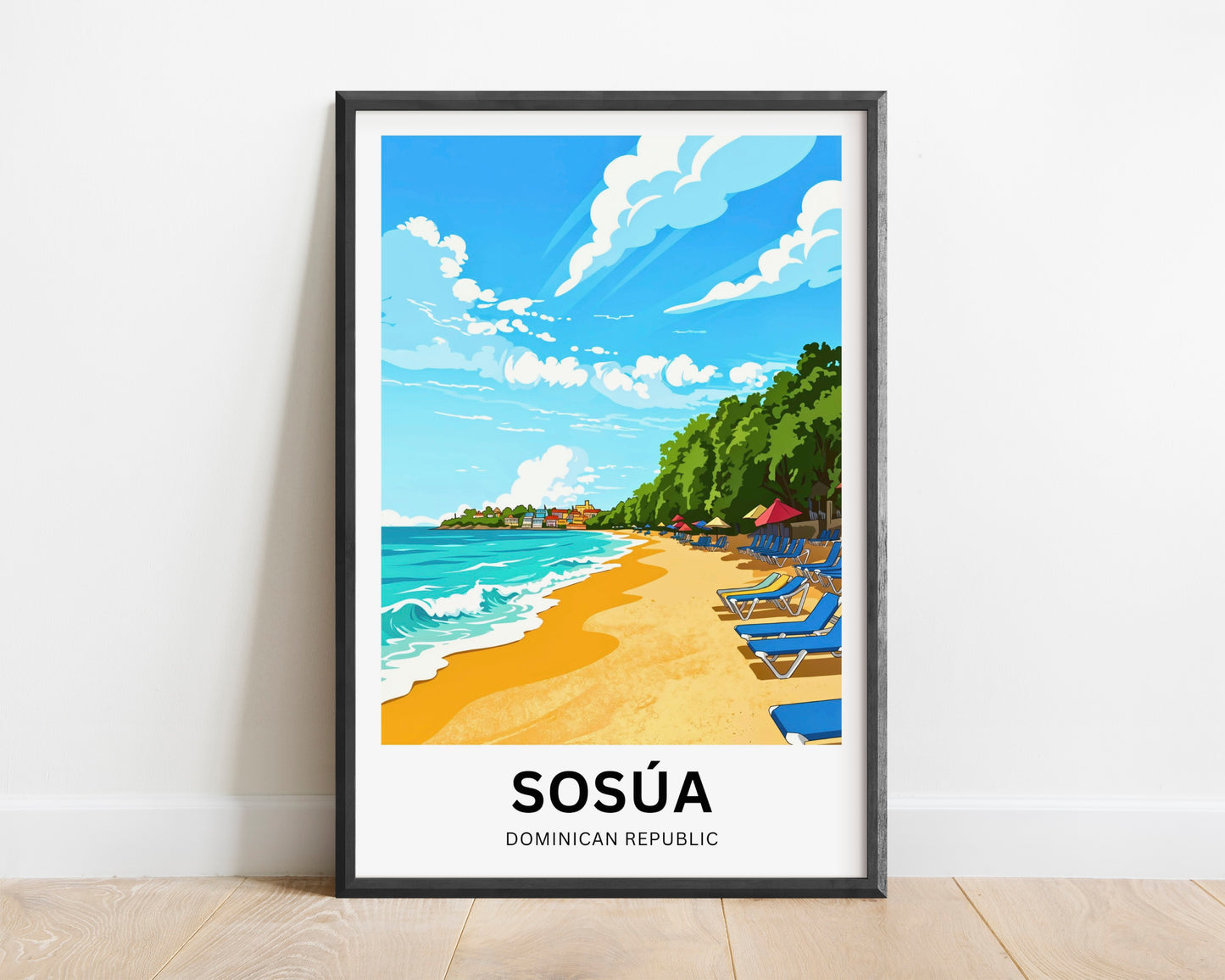 Sosúa Travel Poster - Sunlit Coast