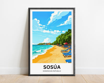 Sosúa Travel Poster - Sunlit Coast