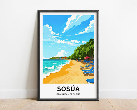 Sosúa Travel Poster - Sunlit Coast