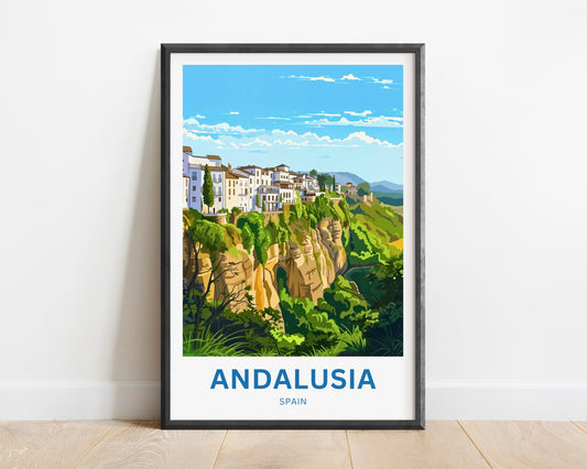 Andalusia Travel Poster - White Villages