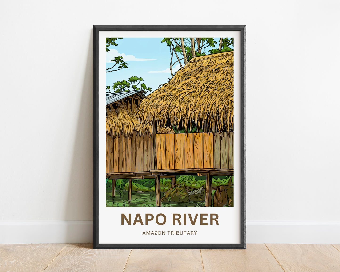 Napo River Travel Poster - Urban Jungle Living