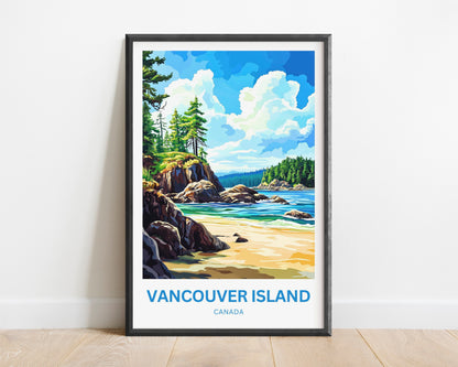 Vancouver Island Travel Poster - Wild Beauty Unfolded