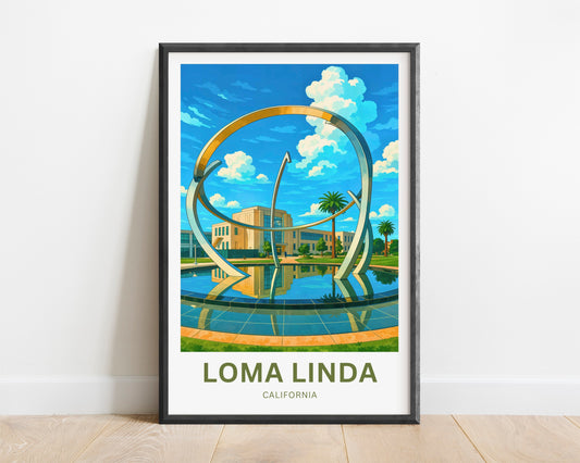 Loma Linda Travel Poster  - Campus University