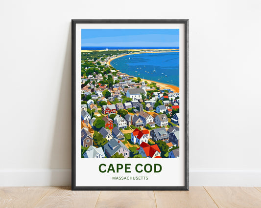 Cape Cod Travel Poster - Timeless Coastal Beauty