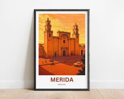 Mérida Travel Poster -  Soul of the Yucatán