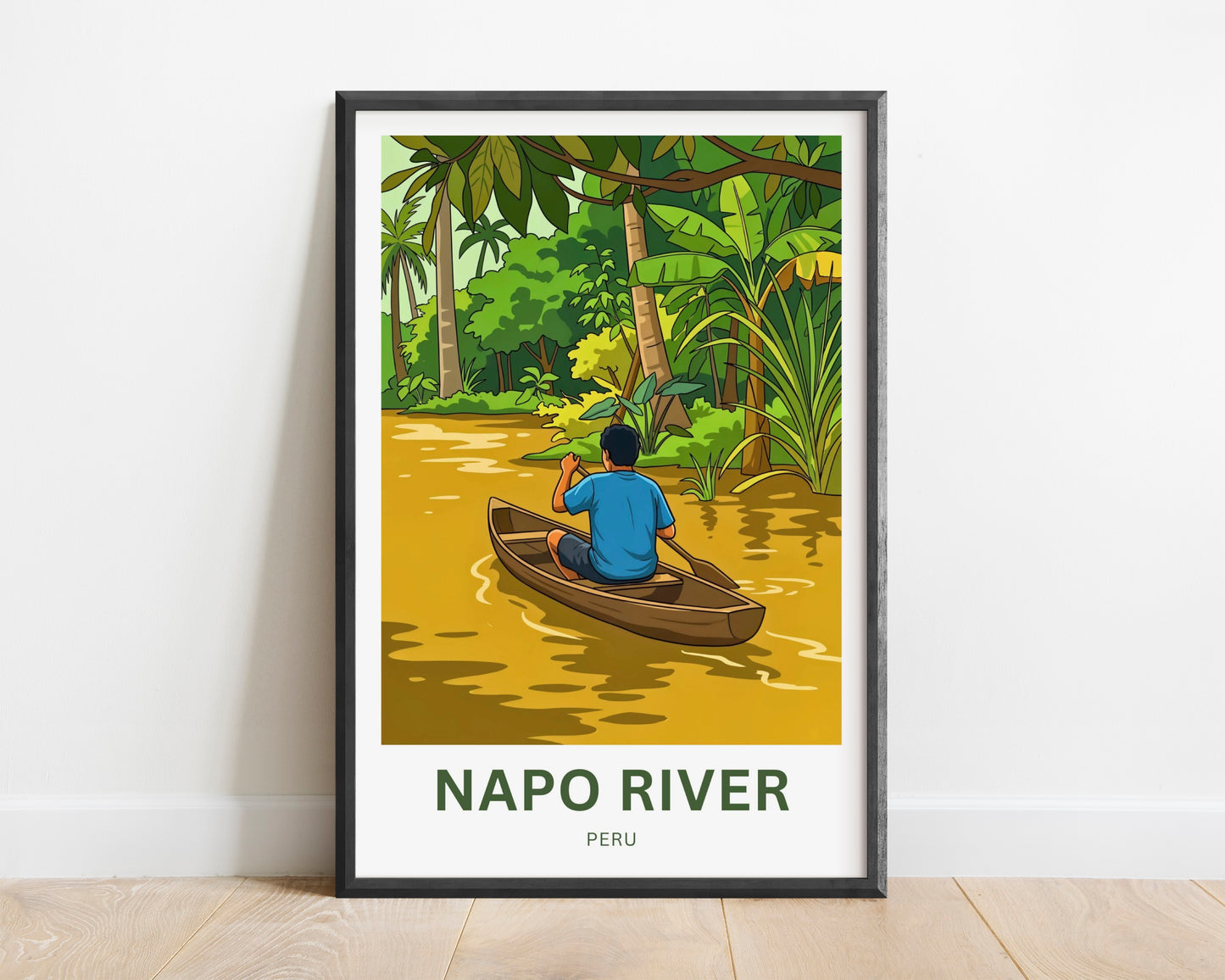Napo River Travel Poster - Journey