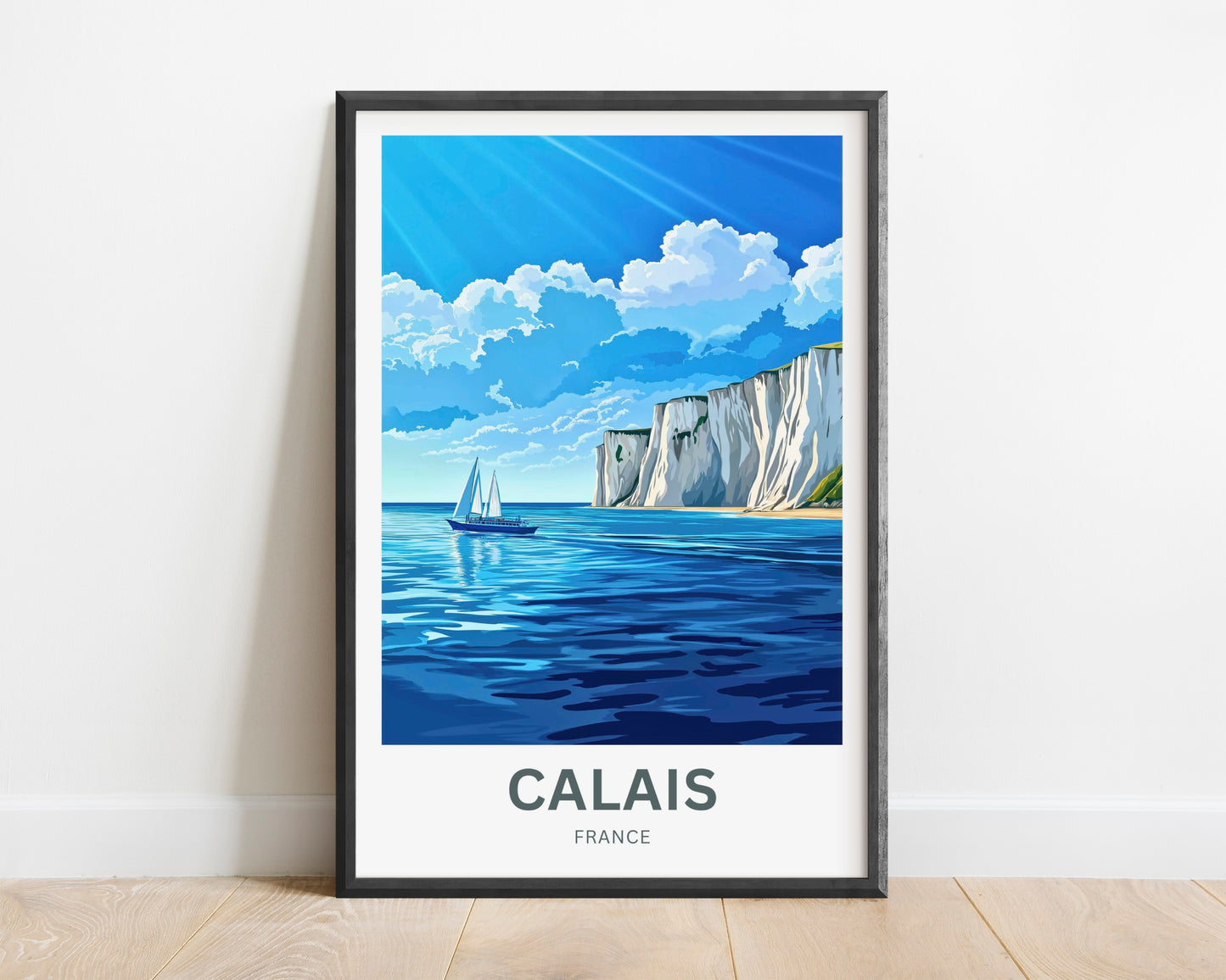 Calais Travel Poster - Coastal Breeze