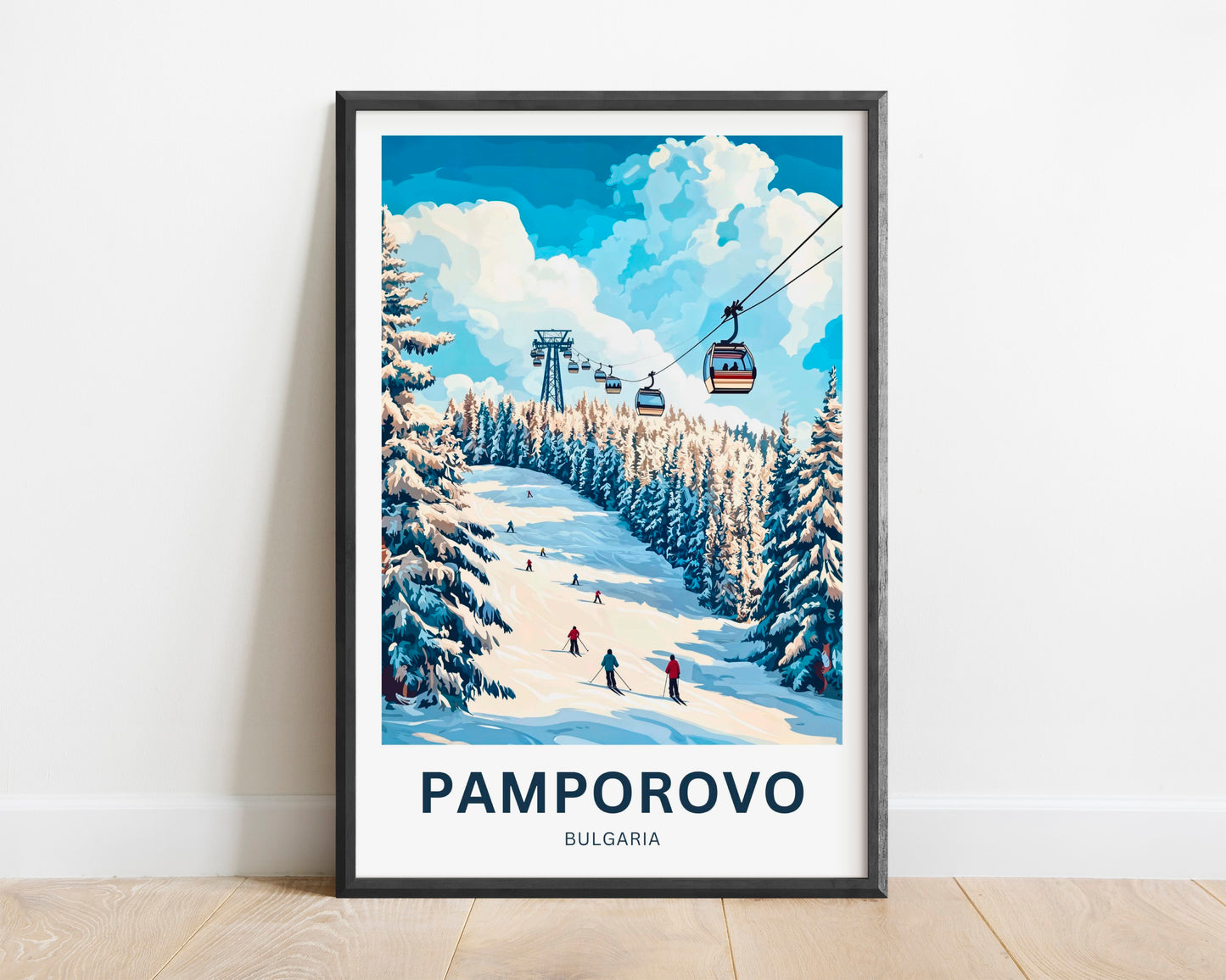 Pamporovo Travel Poster - Bulgaria Alpine Adventure Awaits