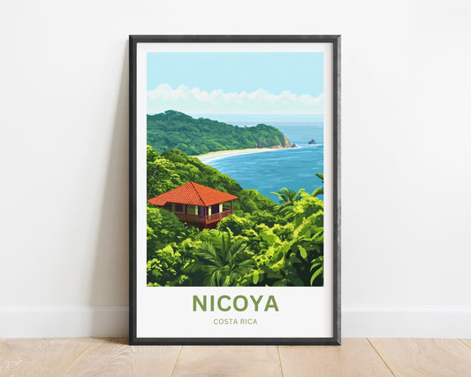 Nicoya Travel Poster  -Costa Rica Heaven