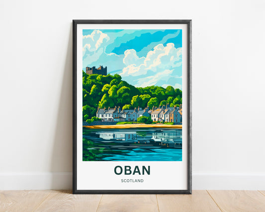 Oban Travel Poster – Castles & Coastlines