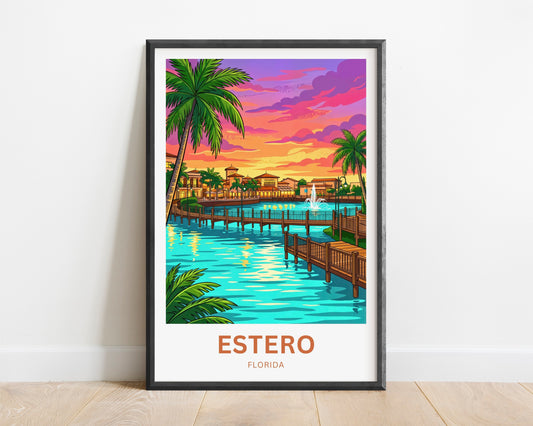 Estero Travel Poster - Florida