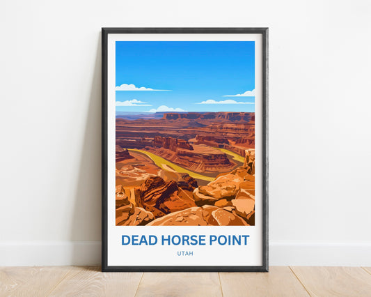 Dead Horse Point Travel Poster - Captivating Canyon View