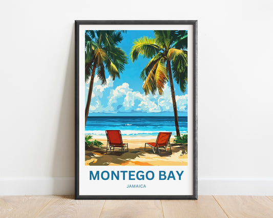 Montego Bay Travel Poster- Jamaican Breeze