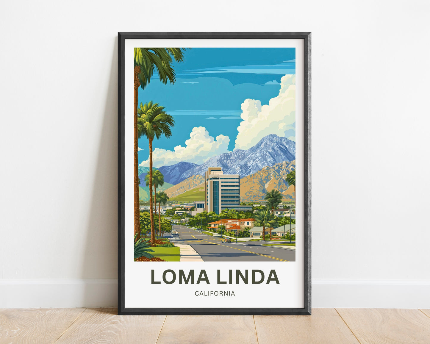 Loma Linda Travel Poster  - Street View