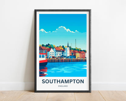 Southampton Travel Poster- England