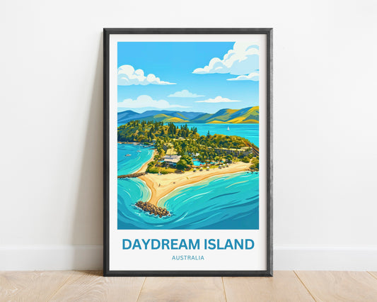Daydream Island Travel Poster - Sunlit Shores