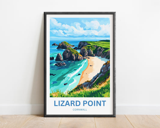 Lizard Point Travel Poster - Coastal Beauty