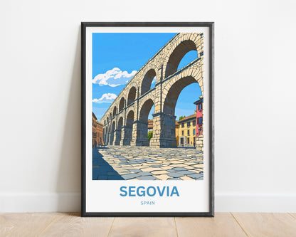 Segovia Travel Poster - City of Stone and Story