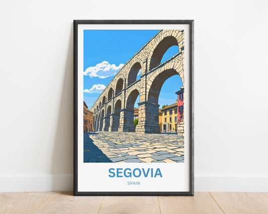 Segovia Travel Poster - City of Stone and Story
