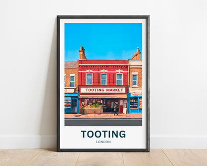 Tooting Travel Poster - Iconic Market in South London