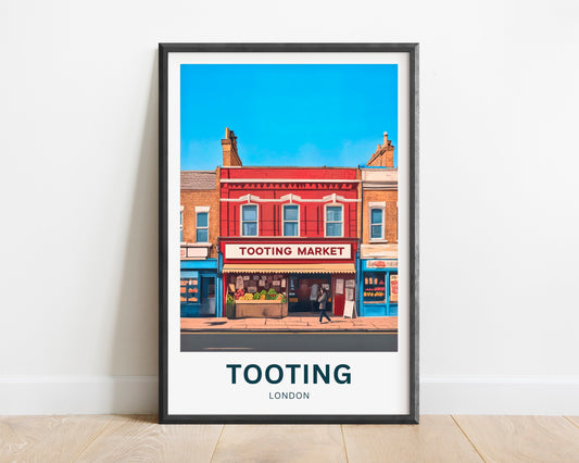 Tooting Travel Poster - Iconic Market in South London