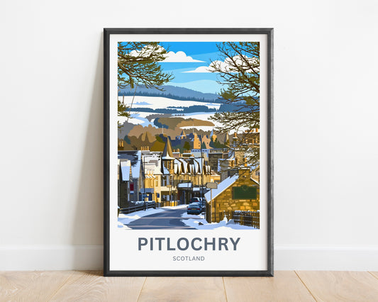 Pitlochry, Scotland Travel Poster