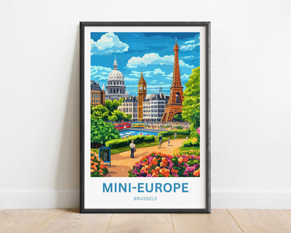 Mini-Europe Travel Poster- Brussels