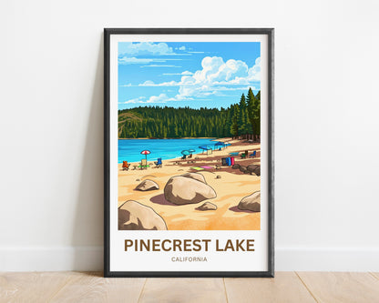 Pinecrest Lake Travel Poster