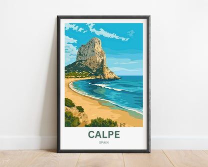 Calpe Travel Poster - Costa Blanca’s Coastal Gem