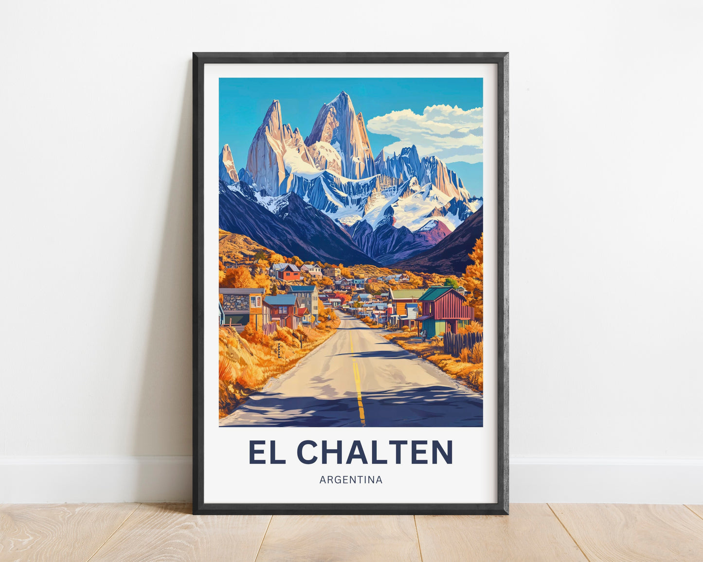 El Chalten Travel Poster - Heart of the Andes