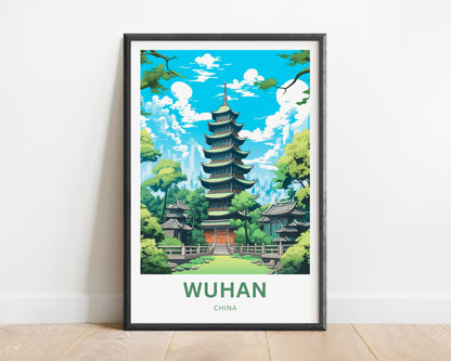 Wuhan Travel Poster - Vibrant Urban Culture