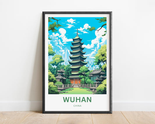 Wuhan Travel Poster - Vibrant Urban Culture