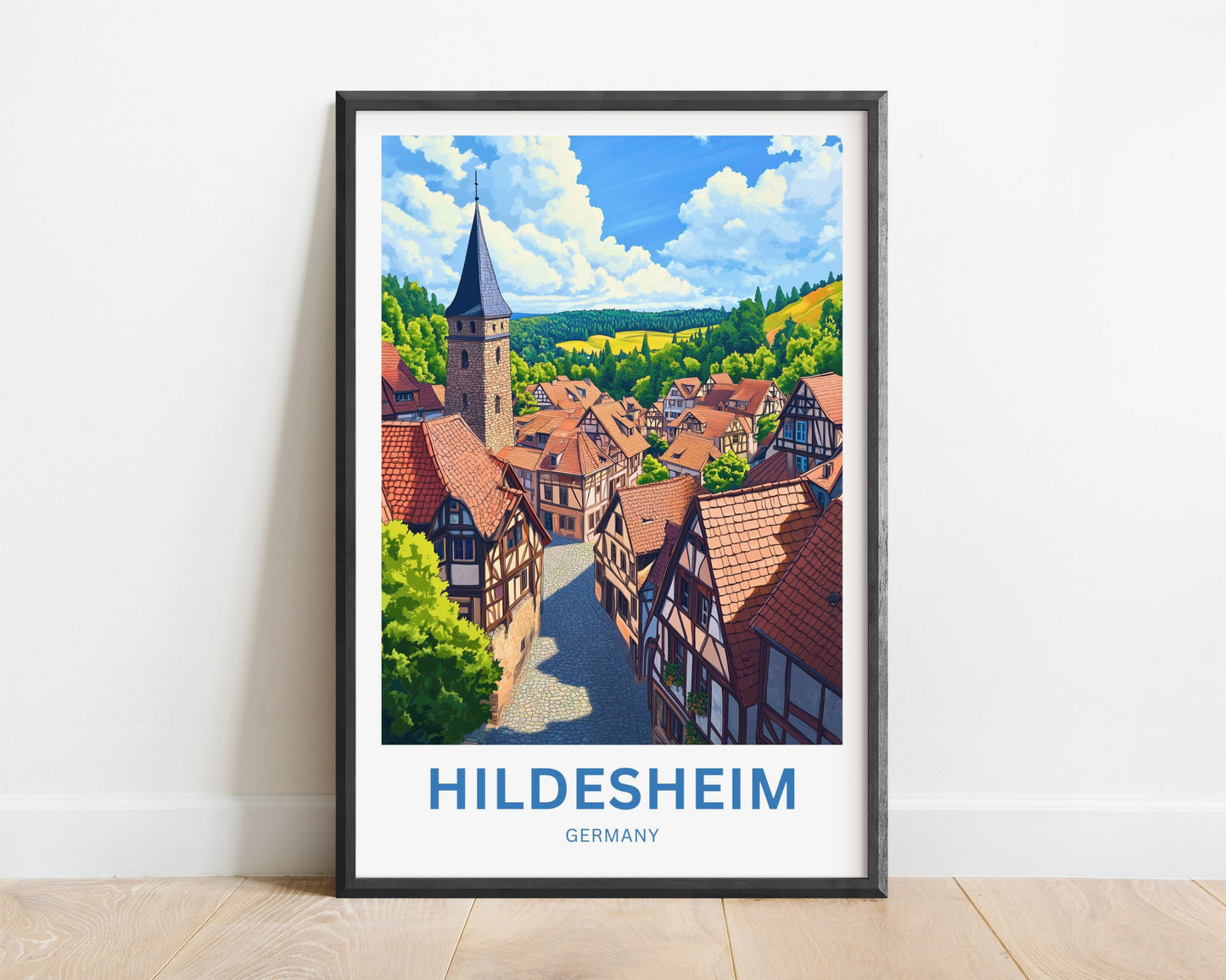 Hildesheim Travel Poster- Germany Heritage & Harmony